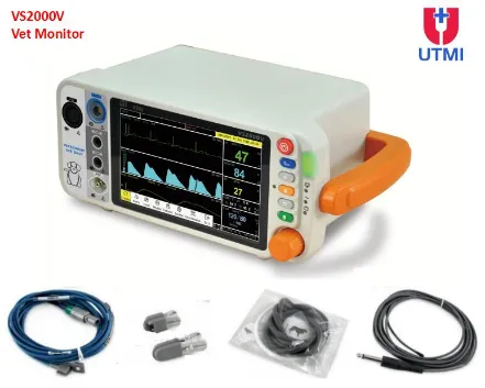 UTECH VS2000V 7 inch Veterinary Vital Signs Monitor for Pets Clinics and Vet Hosptials