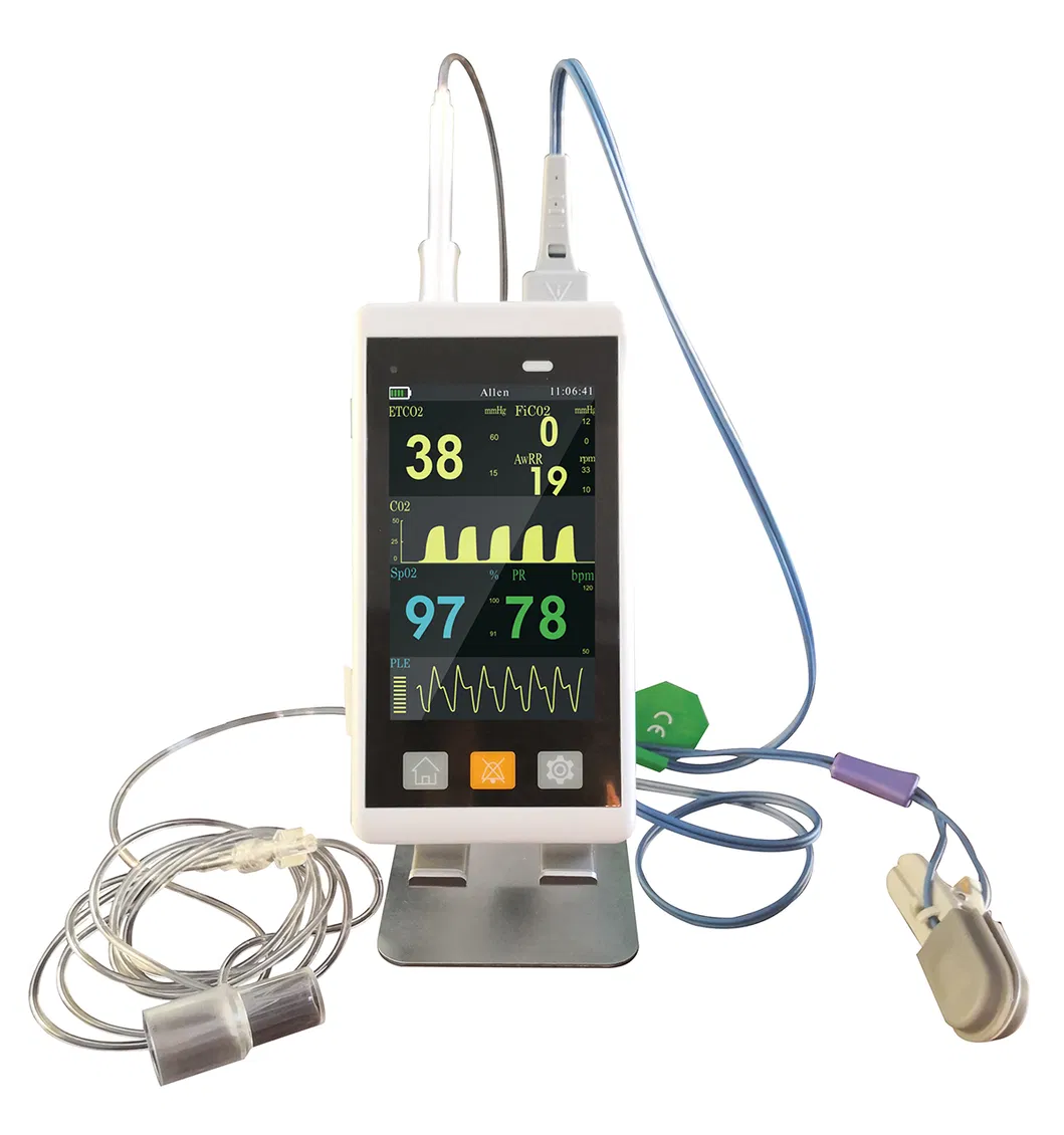 Veterinary Equipment Portable Veterinary Capnograph Monitor (Capno 5)