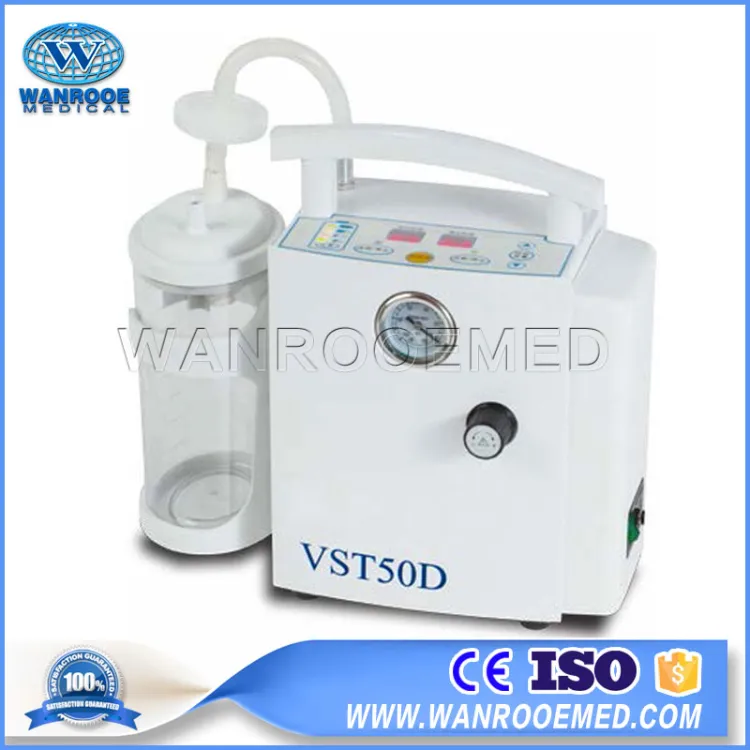 Vts50d Medical Electric Portable Mobile Surgery Vacuum Apparatus Phlegm Suction Unit