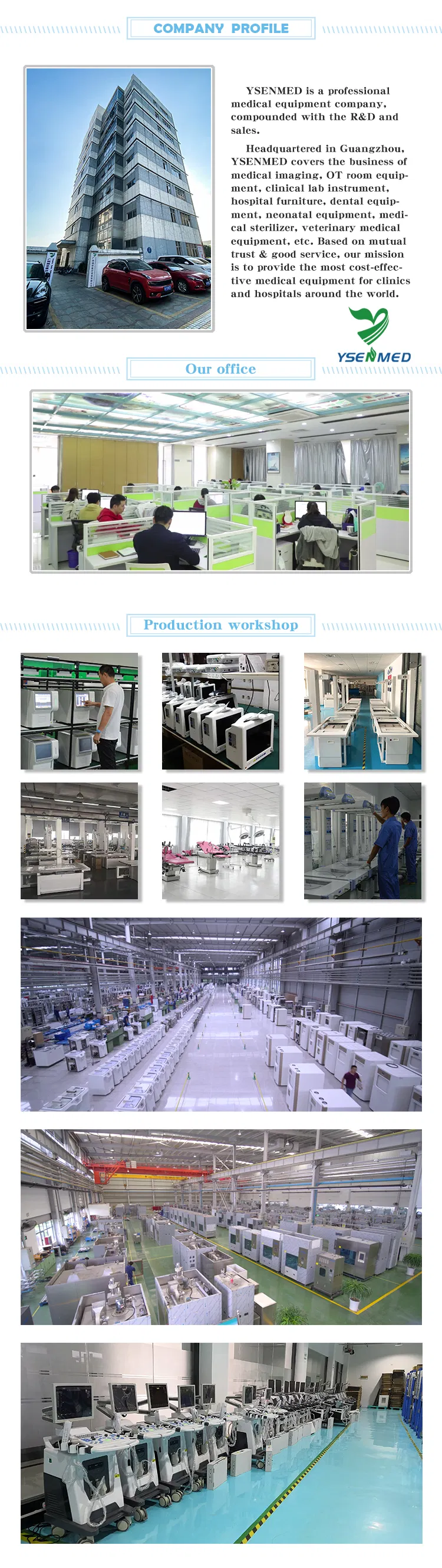 Ysnj-Xg-5/5A Medical Rigid Stainless Steel Endoscope Hysteroscope Instrument Set