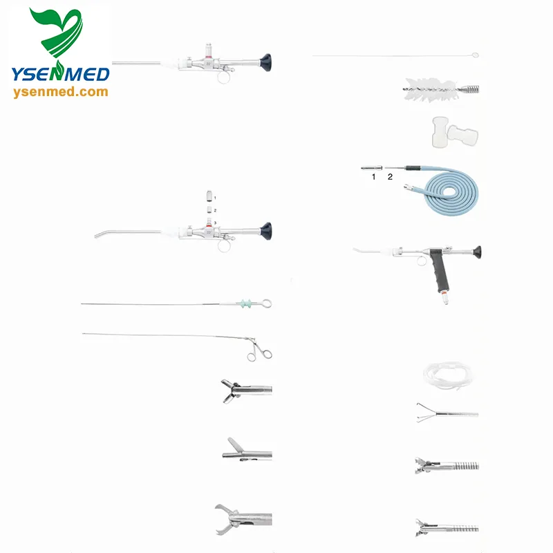 Ysnj-Xg-5/5A Medical Rigid Stainless Steel Endoscope Hysteroscope Instrument Set